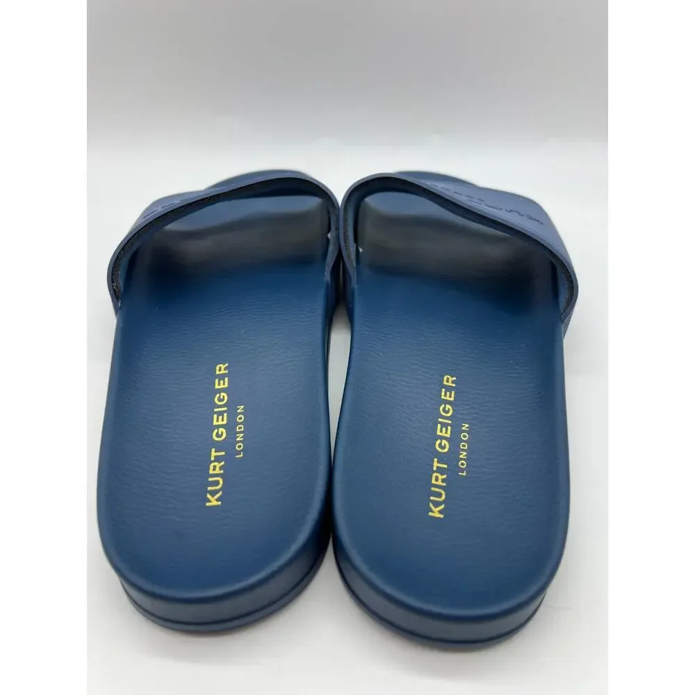 Kurt Geiger London Pool Slider Blue Men's Size 13 / 46 EUR New